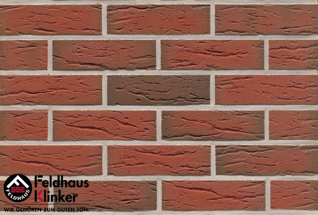 Фасадная плитка ручной формовки Feldhaus Klinker R436 Ardor mana NF14, 240*14*71 мм