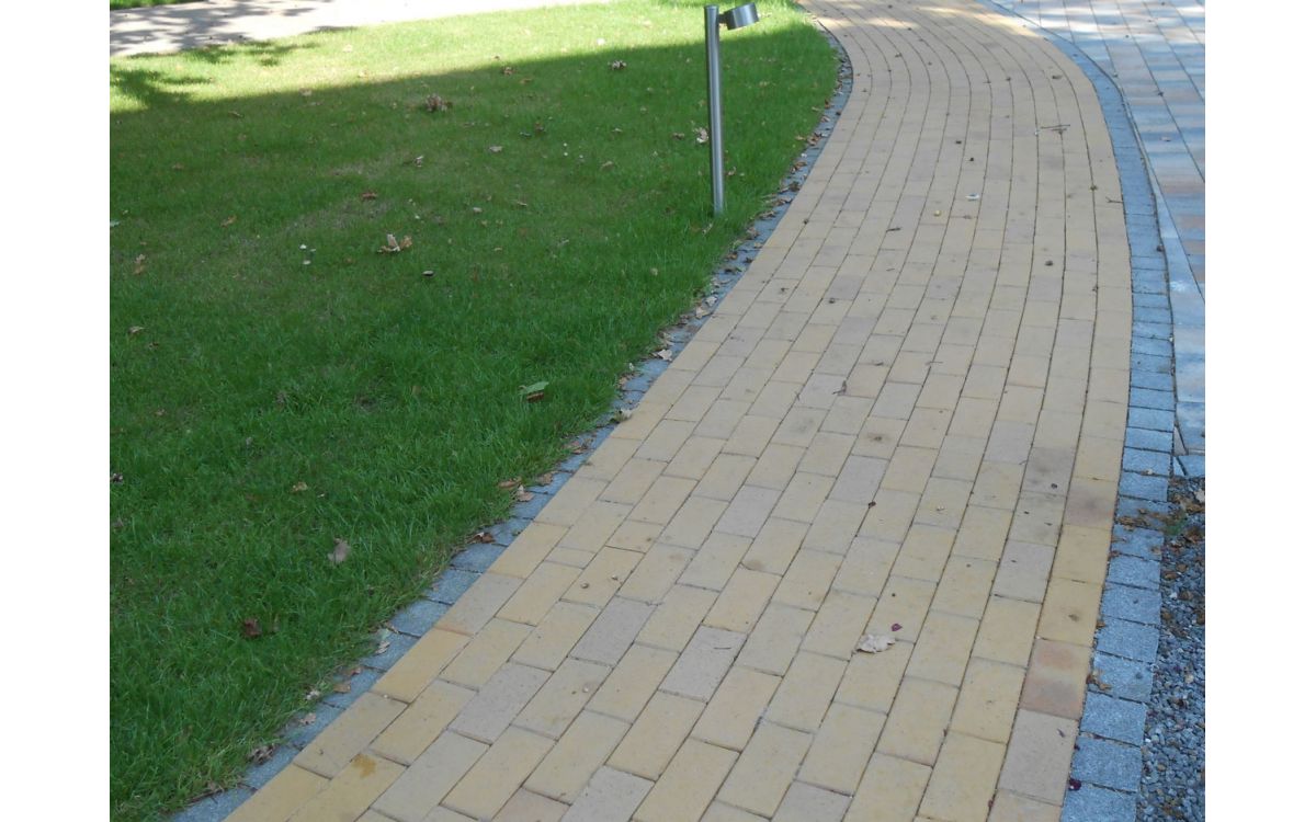 Тротуарная клинкерная брусчатка Vandersanden Pisa желтая, 200*100*45 мм