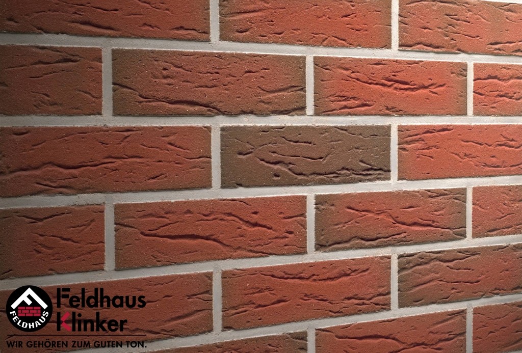 Фасадная плитка ручной формовки Feldhaus Klinker R436 Ardor mana NF14, 240*14*71 мм